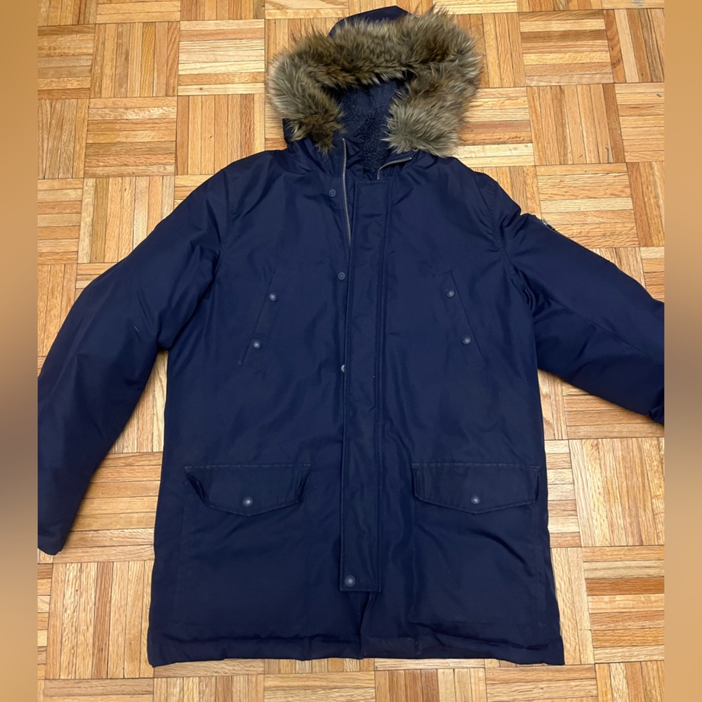 Boys Ralph Lauren Navy Blue Coat